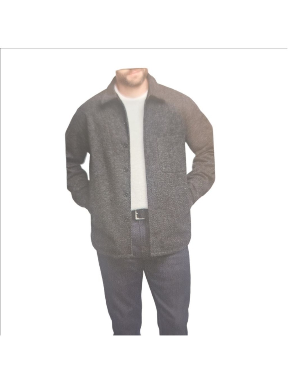 Men's Banana Republic NWT Heritage Shirt Jacket XL Charcoal